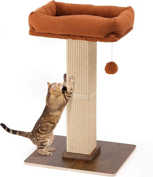 FUKUMARU Cat Scratching Post, Retro-Style Tall Scratch Posts by FUKUMARU