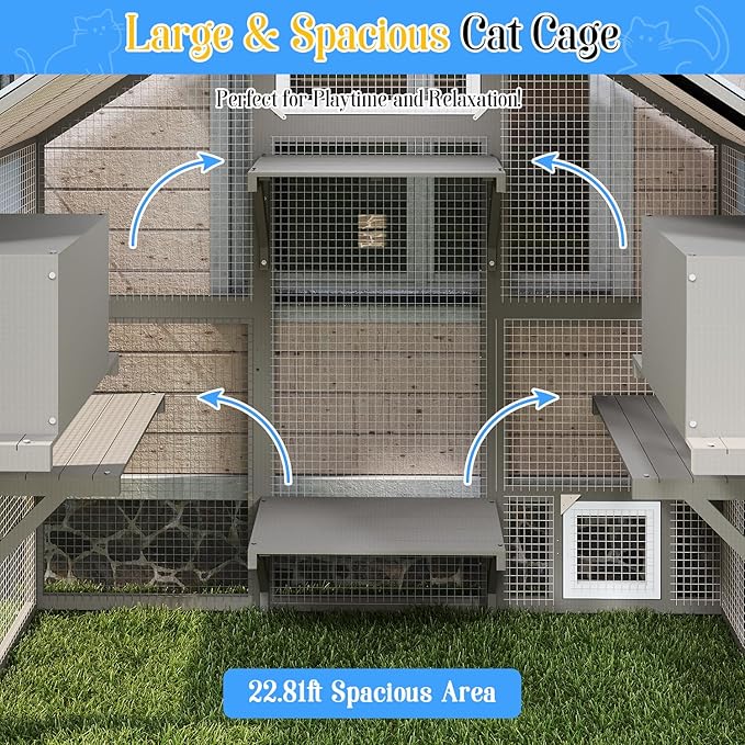 Ketive Cat Catio Outdoor Enclosure - Image 8