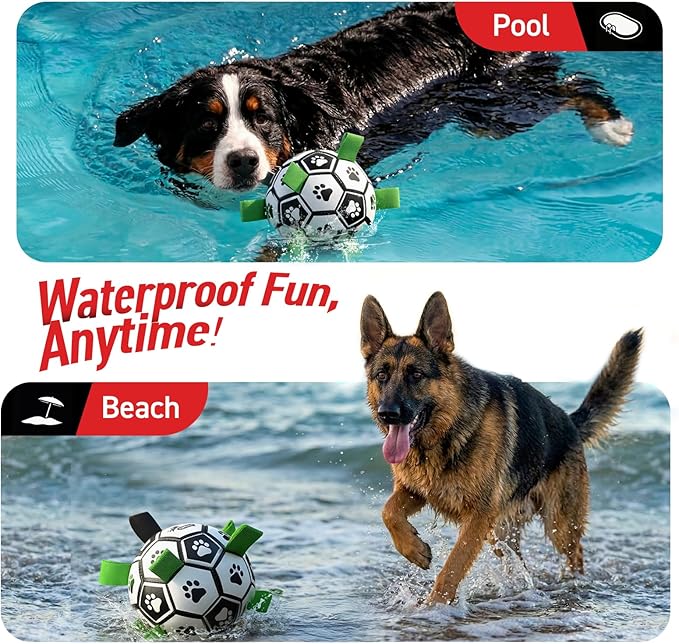 QDAN 10 Inch Gaint Dog Soccer Ball - Image 2