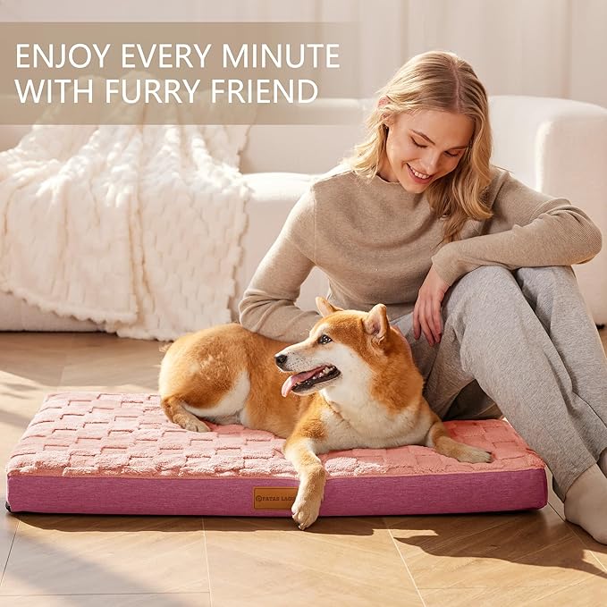 Patas Lague Orthopedic XL Dog Bed Large Sized Dog 48''X30'', Waterproof Soft - Image 2