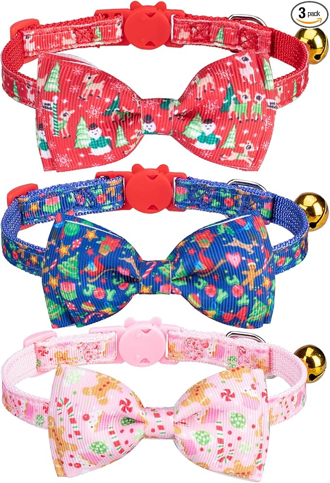 Christmas Breakaway Cat Collar by VKPETFR