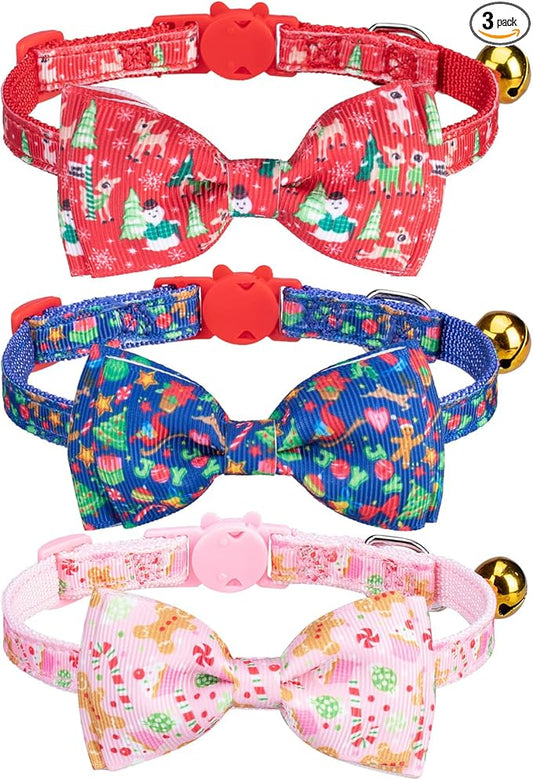 Christmas Breakaway Cat Collar by VKPETFR