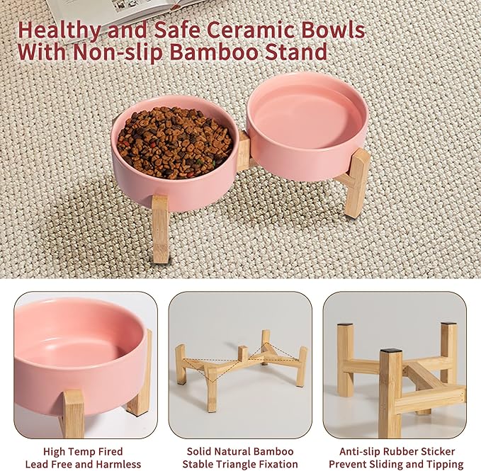 Elevated Ceramic Dog Bowl Set - Image 3