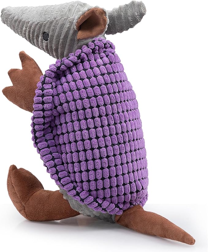 Hollypet Plush Dog Squeaky Toy Stuffed Armadillo Animal Pet Puppy Chew Toys by Hollypet