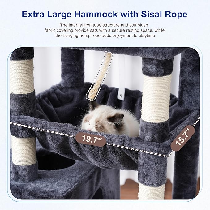 Gitelsnour Cat Tree, Cat Tower for Large Cats - Image 2