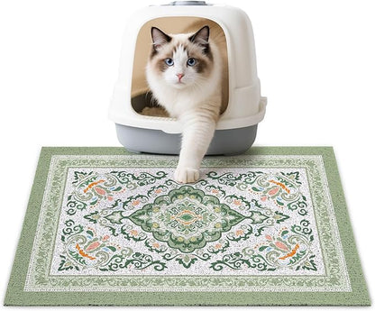 Unicorn Catcher Cat Litter Mat 24" x 15" Non-Slip Litter Box Mat Washable by UnicornCatcher