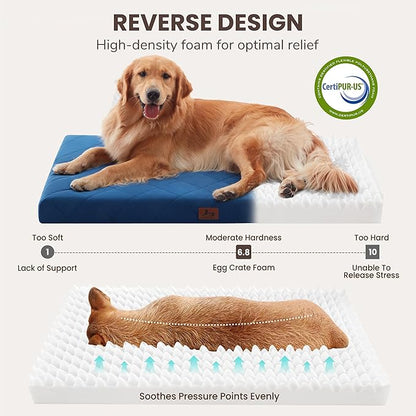 Orthopedic XL Dog Bed Mat for Extra Large Dogs, Waterproof Dog Crate Bed - Image 2