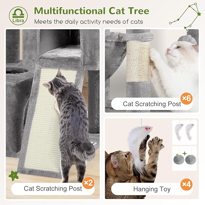 Globlazer Heavy Duty Cat Tree 78 inch Sturdy Cat Tower - Image 5