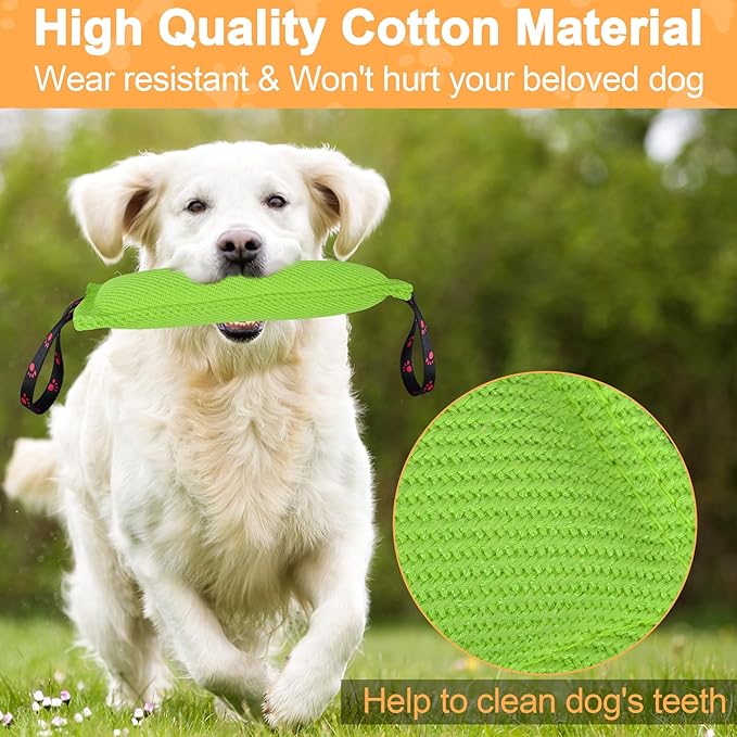 ToLanbbt Dog Tug Toy Bite Jute Pillow Pull Toy - Image 3