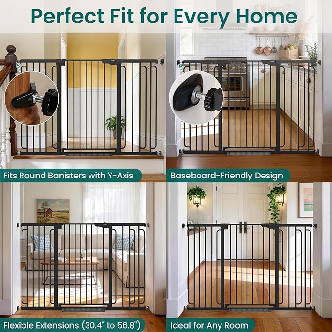 Cumbor 36" Extra Tall Baby Gate - Image 6