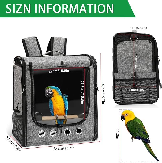 Bird Carrier Bag Bird Travel Cage - Image 4