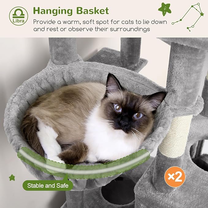 Globlazer Heavy Duty Cat Tree 78 inch Sturdy Cat Tower - Image 4