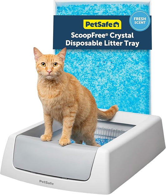 PetSafe ScoopFree Crystal Classic Self-Cleaning Litter Box System – Automatic by PetSafe