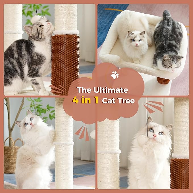 Cat Tree Tower for Large Cats Cat Scratching Post - Image 4
