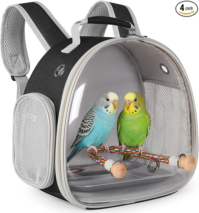 Small Bird Travel Backpack Carrier Cage, Backpack to Transport Backpack Carrier by halinfer