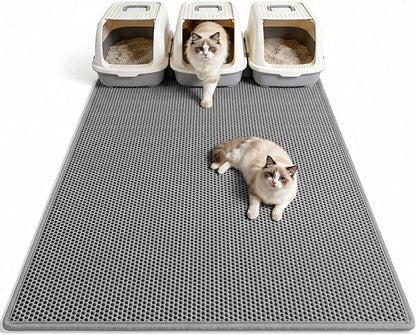 Pieviev Cat Litter Mat Double Layer Waterproof Urine Proof Trapping Mat 1 Pack) by Pieviev