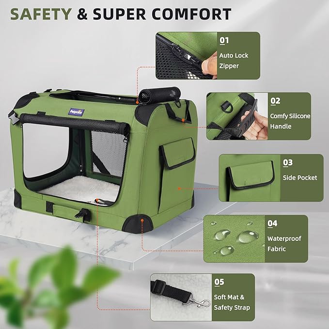 Petprsco Large Cat Carrier for 2 Cats Small Medium Dogs, Soft Pet Carrier - Image 4