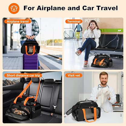 pidipiti 17x12.5x8.5 TSA Approved Expandable pet Carrier - Image 7