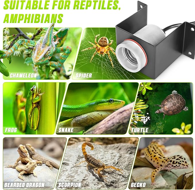 Reptile Ceramic Socket, Heat Lamp Holder - Image 6
