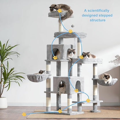 Hey-brother Cat Tree Tower, Scratching Posts - Image 7