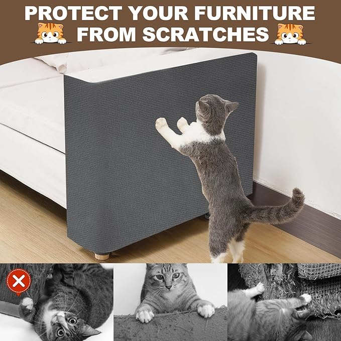 Cat Scratch Furniture Protector, 78.7"x15.8" Trimmable Anti-Scratch Mat - Image 4