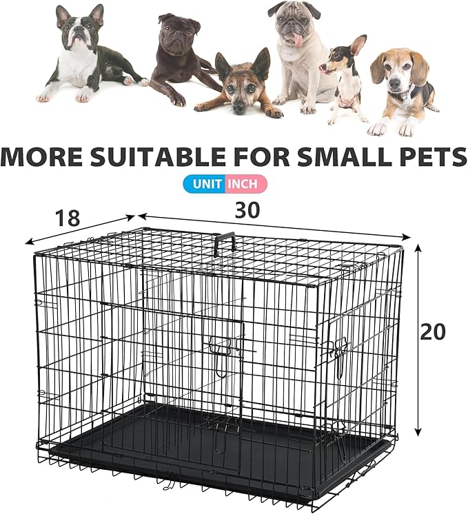 BestPet | Dog Crate | 30" | Black | Foldable Metal Kennel - Image 7