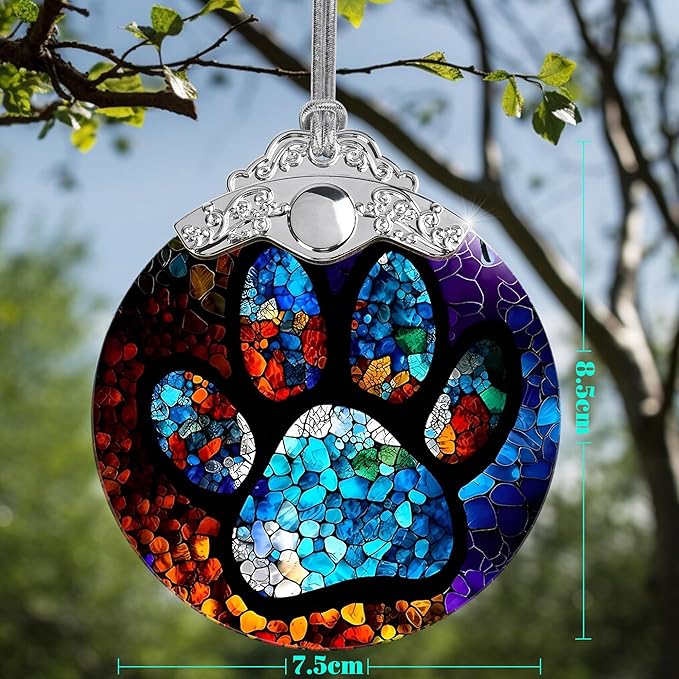 Stained Glass Christmas Ornaments, Jocidea Pet Ornaments - Image 2