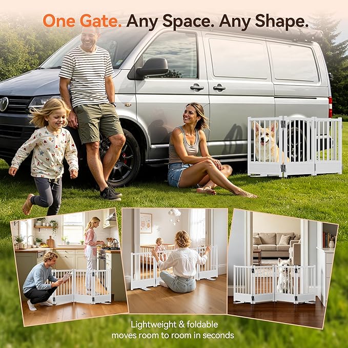 Reinforced Base Small Dog Gate, Modern Step-Over Metal Dog Gate - Image 5