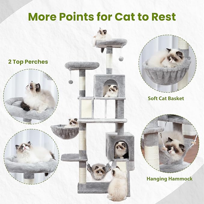 Gitelsnour Cat Tree for Indoor Cats, Sturdy Cat Tree House - Image 5