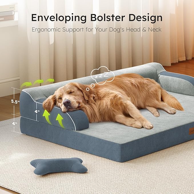CWAWZ XL Orthopedic Dog Bed, Extra Large Dog Bed, Dual-Sided Pet Cooling Beds - Image 4