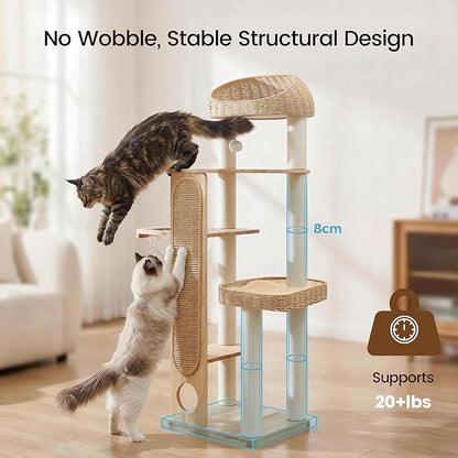 59-inch Cat Tree，Cat Tower - Image 3