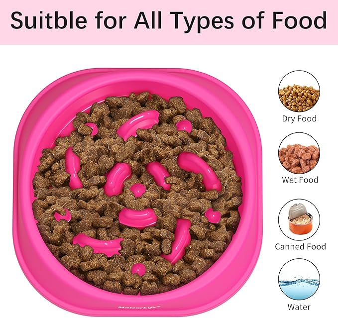 MateeyLife Small Slow Feeder Cat Bowls, Anti-Choking Puzzle Cat Food Bowls - Image 6