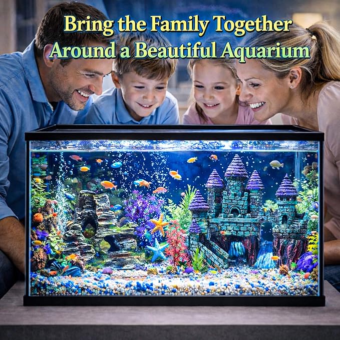 Mechpia 13 Pieces Aquarium Decorations Kit, Fish Tank Decorations Set Small - Image 3