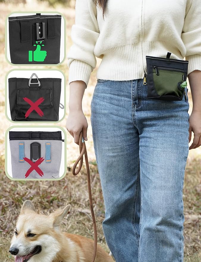 Gobeigo Dog Treat Pouch and Training Clicker, Upgrade Two Magnetic Closure to - Image 4