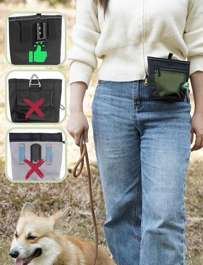 Gobeigo Dog Treat Pouch and Training Clicker, Upgrade Two Magnetic Closure to - Image 4