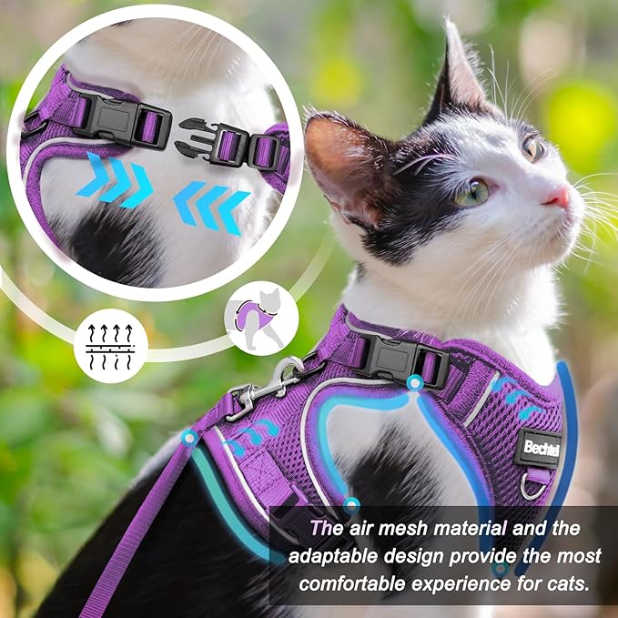 Cat Harness and Leash for Walking, The Upgrade Can be Adjusted in Four - Image 4