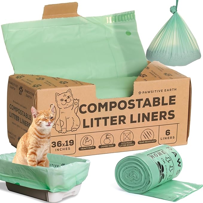 Cat Litter Box Liners 100% Compostable by Unknown