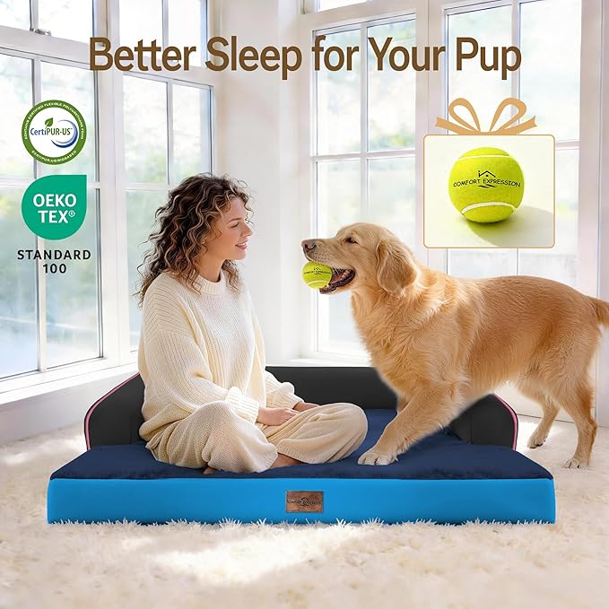 Comfort Expression Memory Foam Large Dog Bed Washable - Image 6