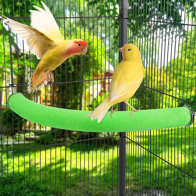 FrgKbTm U Shape Parrot Perch Stand Toy Bird Platform Sand Paw Grinding Clean - Image 2