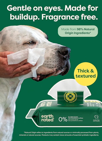 Earth Rated Vet-Developed Dog Eye Wipes, Hypoallergenic Pet Wipes - Image 5