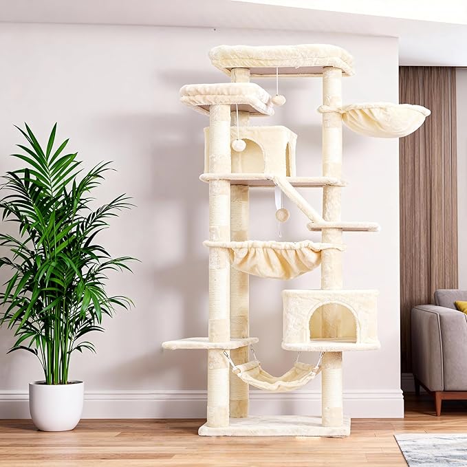Heybly Cat Tree, 71-Inch-Tall Tower - Image 9