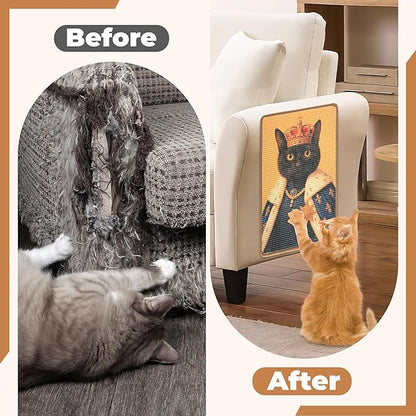 Sisal Cat Scratcher Mat, Cat Wall Scratcher - Image 5