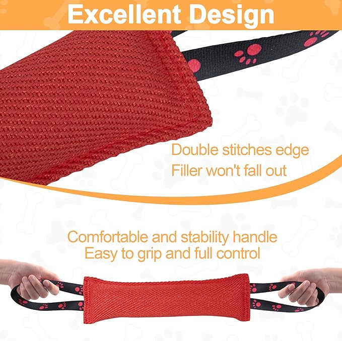 ToLanbbt Dog Tug Toy Bite Jute Pillow Pull Toy - Image 4