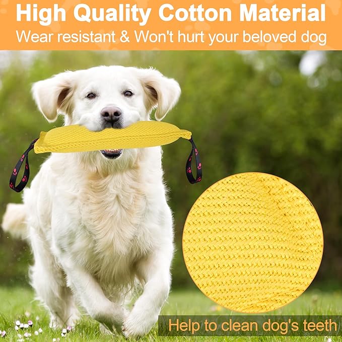 ToLanbbt Dog Tug Toy Bite Jute Pillow Pull Toy - Image 3
