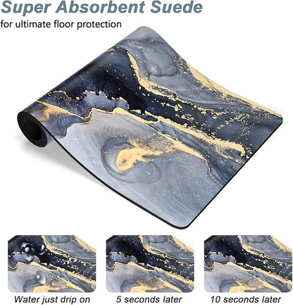Rnivvi Dog Food Mat, Cute Anti-Slip Rubber Pet Feeding Rug Protect Floors - Image 3