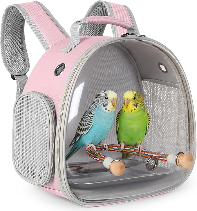 Small Bird Travel Backpack Carrier Cage, Backpack to Transport Backpack Carrier by halinfer