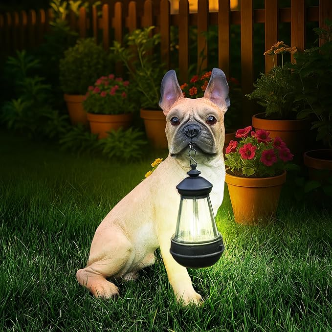 French Bulldog Dog Garden Statue - Image 2