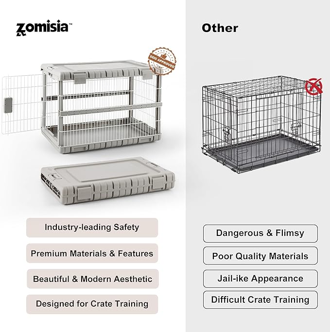 ZOMISIA Collapsible Dog Crate for Large Dogs - Image 7
