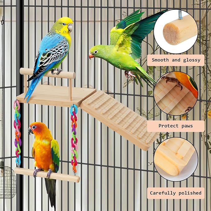 Bird Perches Platform Swing - Image 4
