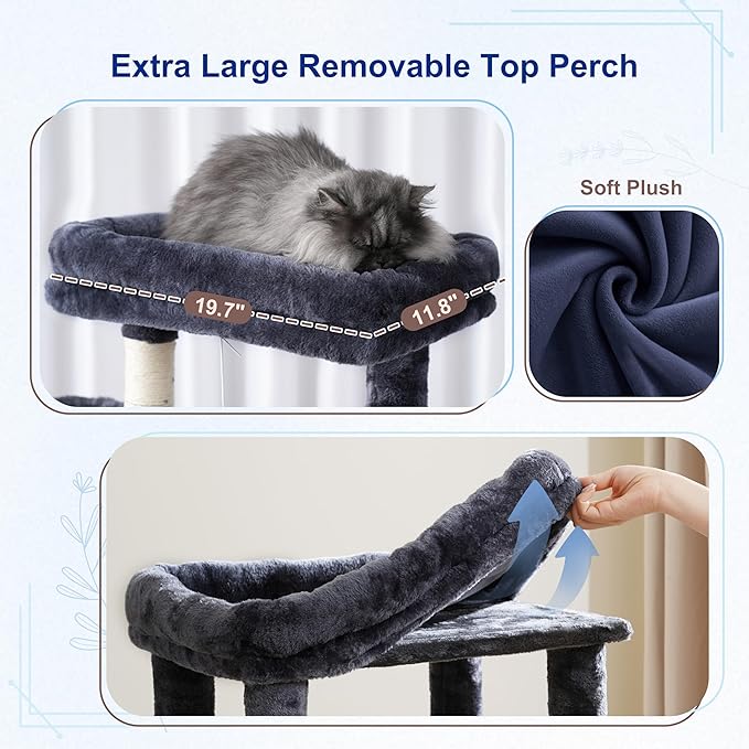 Gitelsnour Cat Tree, Cat Tower for Large Cats - Image 3